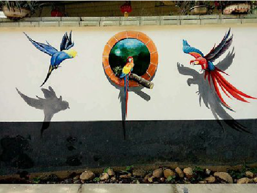 古蔺视觉错位-3D墙绘设计