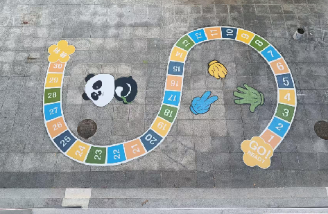 古蔺地面游戏彩绘