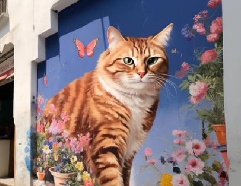 古蔺自己绘制有个性的手绘墙