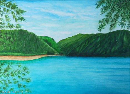 古蔺在墙绘中，如何绘画绿水青山？