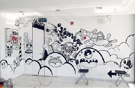 古蔺手绘墙并非传统涂鸦。